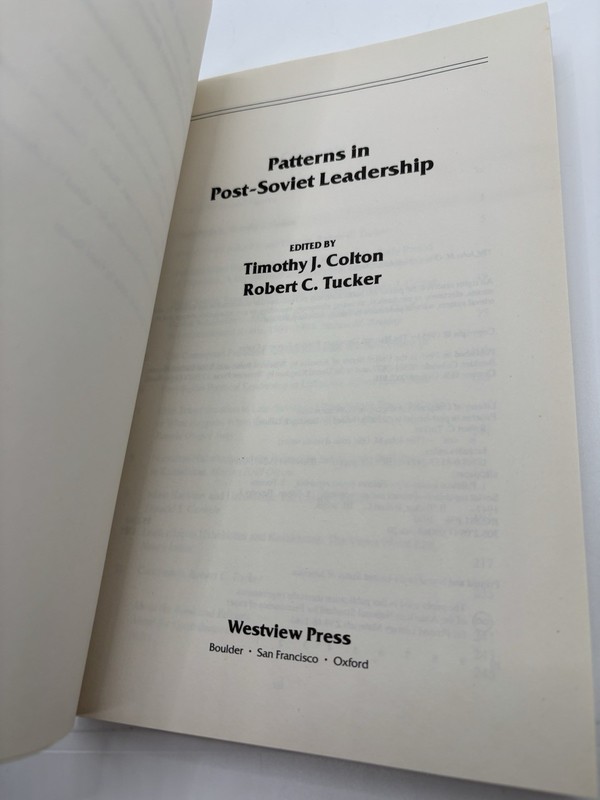 Patterns In Post-Soviet Leadership | Colton / Tucker | 1995 • Paperback #LikeNew gallery