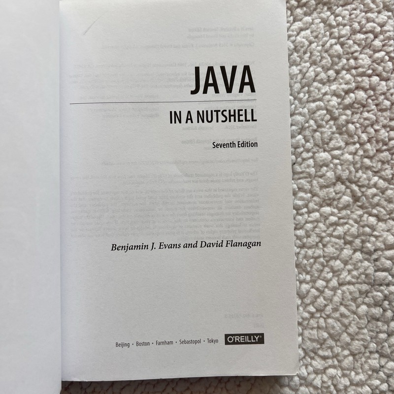 Java in a Nutshell (7th Edition) – Ben Evans & David Flanagan – O’Reilly gallery