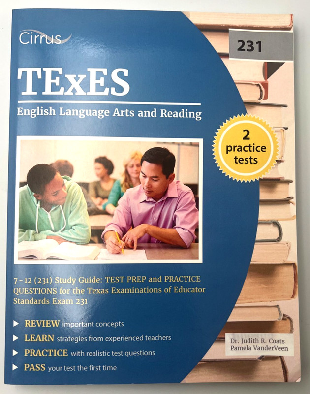 TEXES English Language Arts and Reading 7-12 (231) Study Guide : Test Prep…