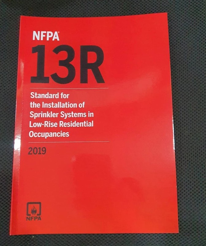 NFPA 13R Standard for the Installation of Sprinkler Systems 2019 USA STOCK