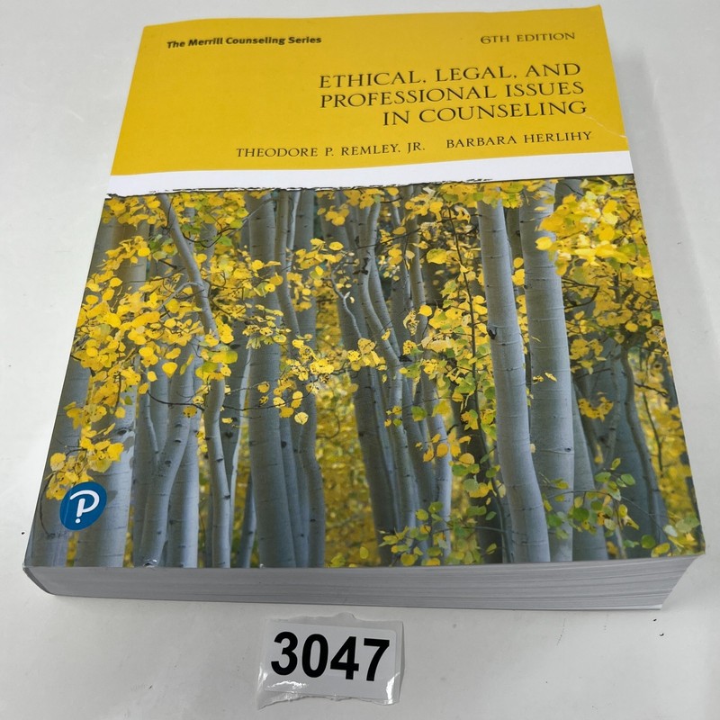 Ethical, Legal, and Professional Issues in Counseling 6th Edition – Paperback