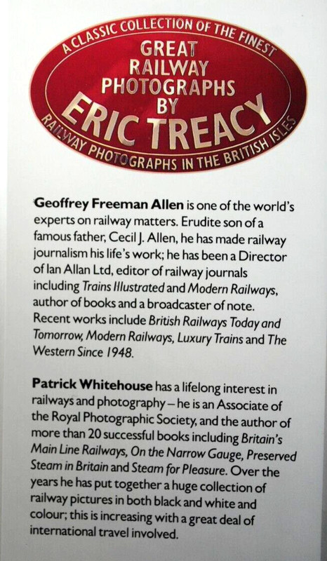 GREAT RAILWAYS PHOTOGRAPS in The British Isles By ERIC TREACY 216 Pages HB VGC gallery