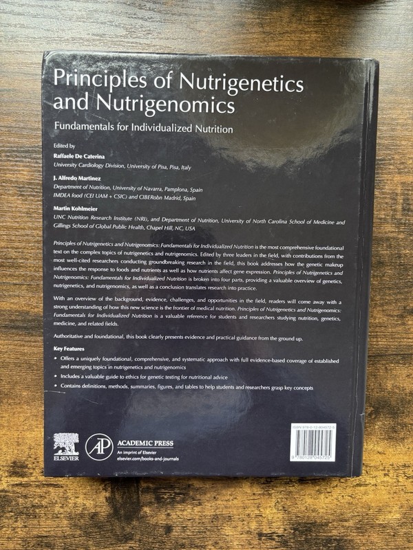 Principles of Nutrigenetics and Nutrigenomics : Fundamentals of Indiv Nutrition gallery