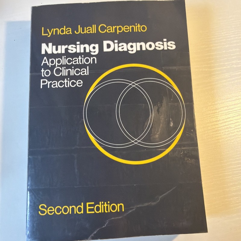 NURSING DIAGNOSIS: APPLICATION TO CLINICAL PRACTICE By Lynda Juall Carpenito VG+