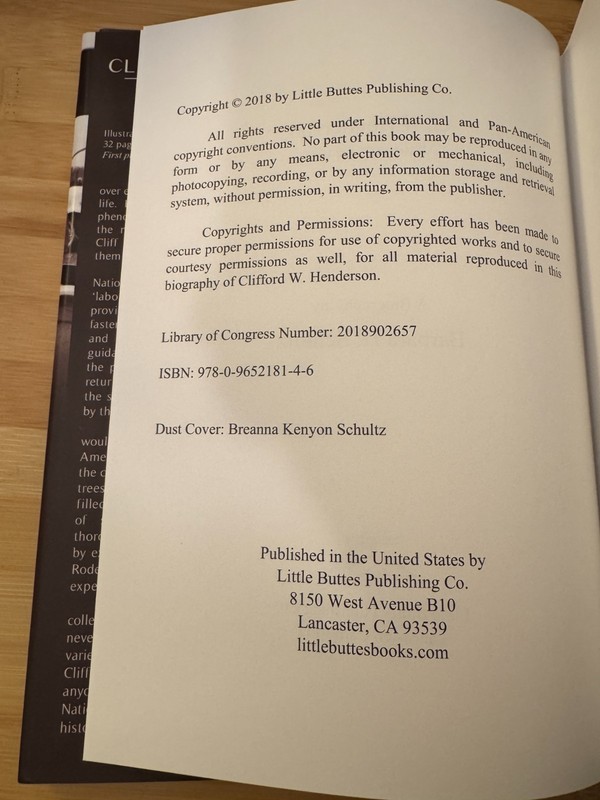CLIFF HENDERSON Visionary Leader SIGNED BOOK Barbara H Schultz 1ST ED. Hardcover gallery