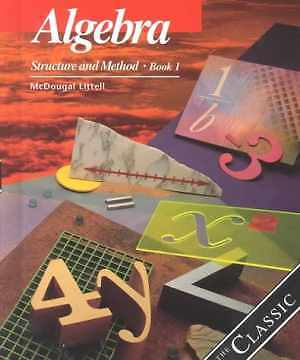 Algebra: Structure and Method, Book 1 – Hardcover, by Richard G. Brown – Good
