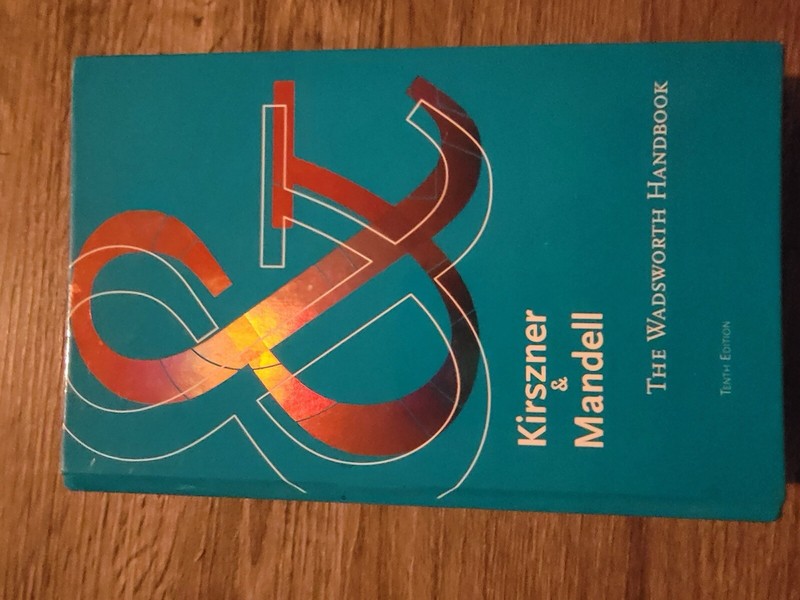 Wadsworth Handbook by Stephen R. Mandell and Laurie G. Kirszner (2013,…
