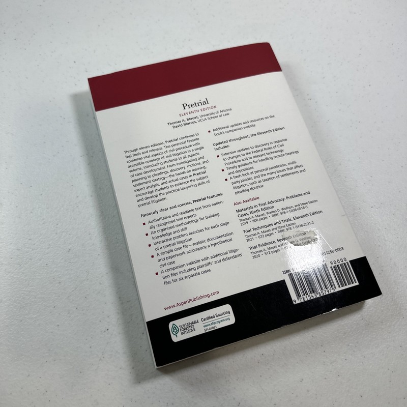 Pretrial - 11th Edition Aspen Coursebook Thomas A. Mauet, David Mareus gallery