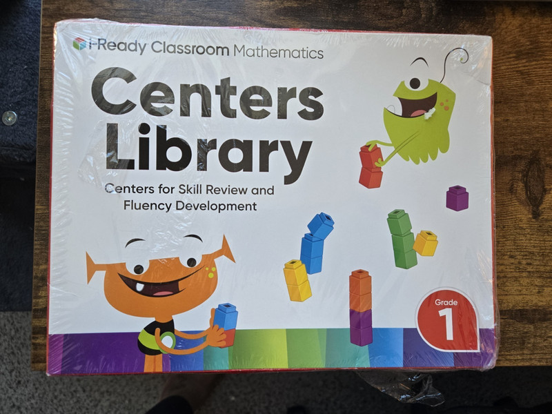 i-Ready Classroom Mathematics, Grade 1, NEW/Sealed, Centers Library
