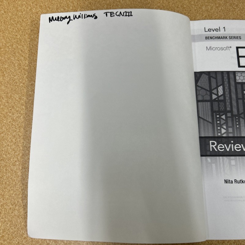 Benchmark Series: Microsoft Excel 2019 Level 1 : Review and Assessments Workbook gallery