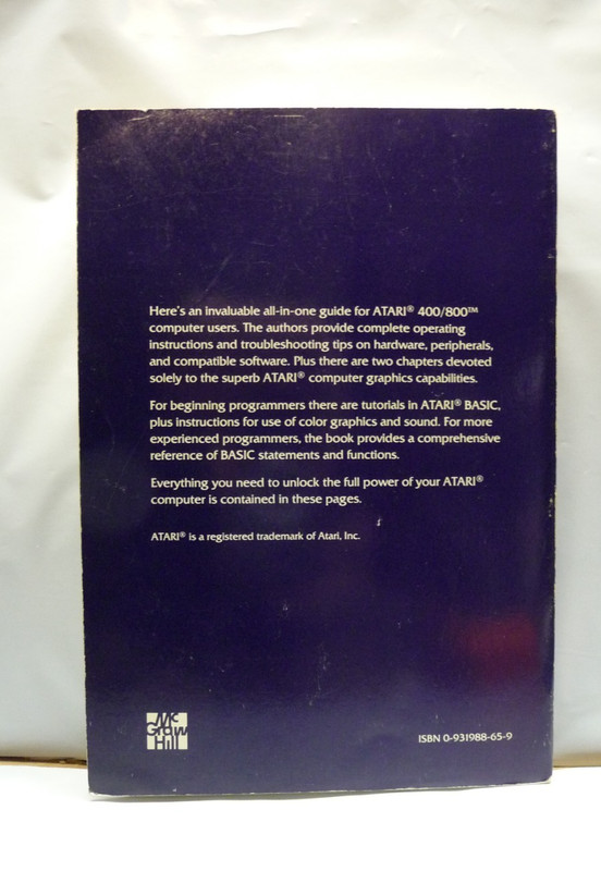 Your Atari Computer A Guide to 400/800 Personal Computers McGraw Hill Ion Poole gallery