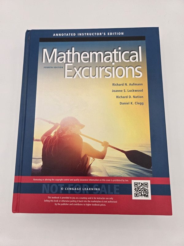 Mathematical Excursions (4th Edition) INCLUES ALL ANSWERS