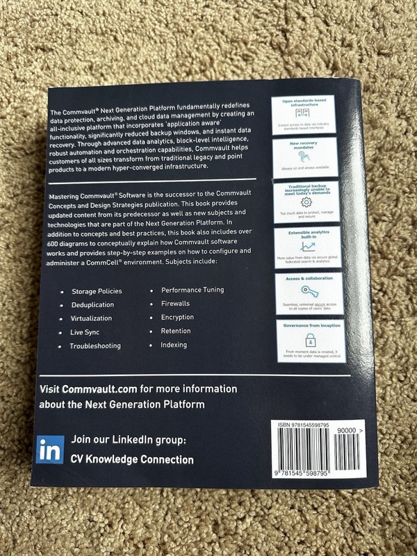 % Mastering Commvault Software, Paperback by Celauro, Frank H.; Moalam, Madelyn gallery