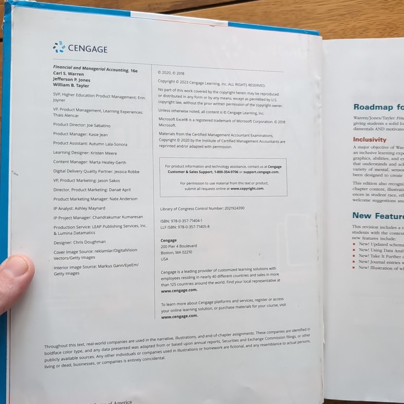 Financial & Managerial Accounting 16th Edition Hardcover gallery