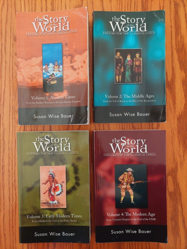The Story of The World by Susan Wise Bauer, Volumes 1-4 Elementary History
