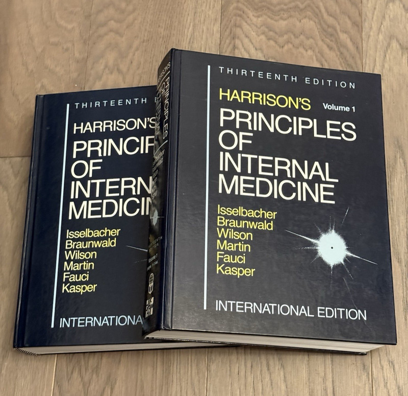 HARRISON’S PRINCIPLES OF INTERNAL MEDICINE 13th Ed. Hardcover Vol 1 & 2