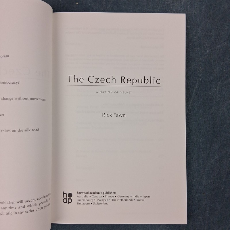 The Czech Republic Nation of Velvet | Fawn |Postcommunist History OOP EXCELLENT gallery
