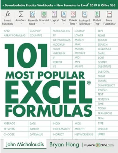 101 Excel Ser.: 101 Most Popular Excel Formulas (2019, Trade Paperback)