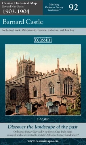 Barnard Castle & Richmond Historical Map (Sheet map, folded)