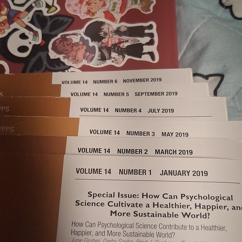 Perspectives on Psychological Science Vol 14 2019 Paperback Journal APS Book 1-6 gallery