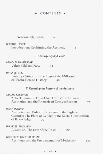 AESTHETICS AND IDEOLOGY By George Levine *Excellent Condition*