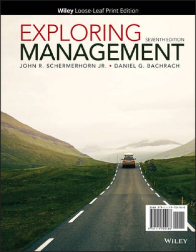 Exploring Management – Ring-bound By Schermerhorn Jr, John R – VERY GOOD