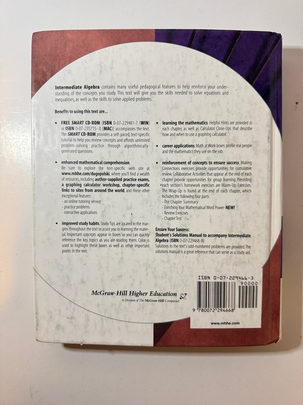 Intermediate Algebra 3rd Edition by Mark Dugopolski gallery