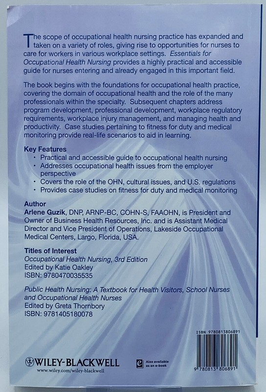 Essentials for Occupational Health Nursing by Arlene Guzik gallery