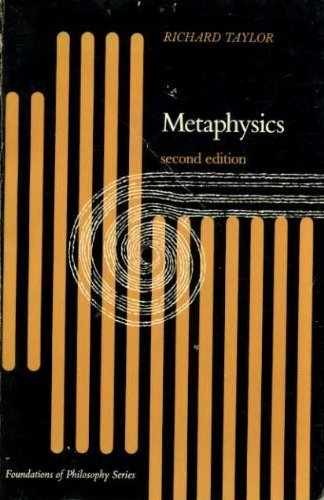 Metaphysics (Prentice-Hall – Paperback, by Richard Taylor – Acceptable