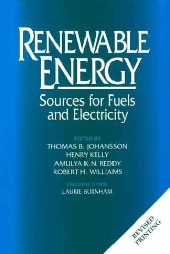 Renewable Energy: Sources For – Paperback, by Johansson Thomas B.; – Very Good