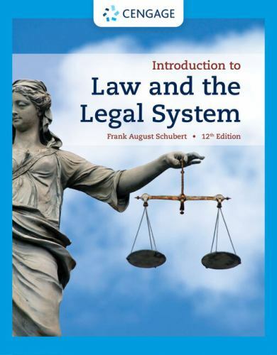 Introduction to Law and the Legal System, Hardcover by Schubert, Frank August…