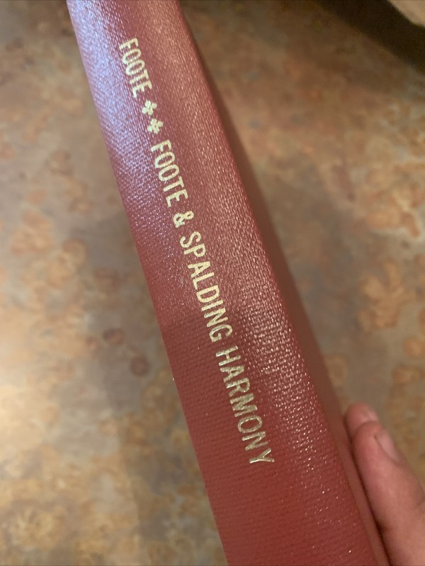 Foote and Spalding:Harmony by Walter R. Spalding and Arthur W. Foote 1978 Print gallery