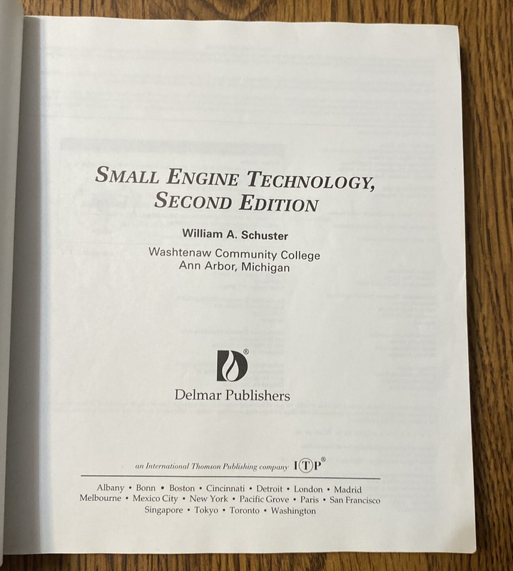 Small Engine Technology (SC) (Automotive Technology Series), Schuster, William, gallery