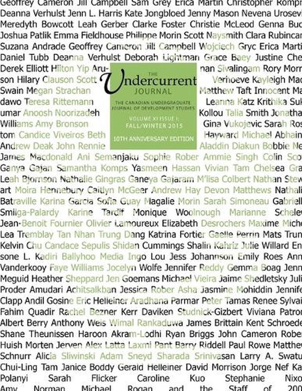 Undercurrent Journal: Vol. 11, Issue 1 (Winter 2015) [B&W] by Christie McLeod (E