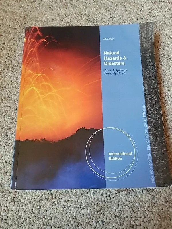 Natural Hazards & Disasters Donald David Hyndman International 4th Edition 2014