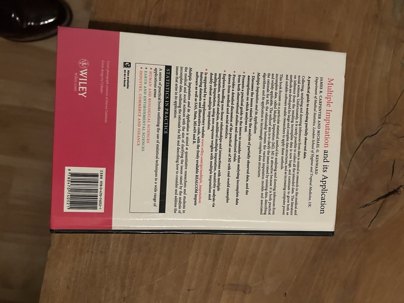 Multiple Imputation and Its Application by Michael Kenward and James Carpenter gallery