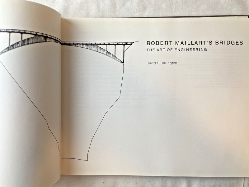 Robert Maillart's Bridges: The Art of Engineering by David P. Billington HC DJ gallery