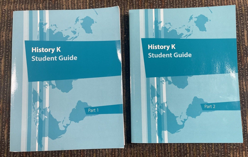 History K Student Guide Part 1 And 2 Paperback 2021 (FC76A-1Q4250
