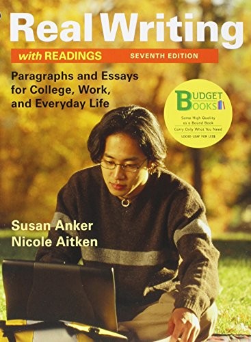 Real Writing With Readings: Paragraphs…, Anker, Susan