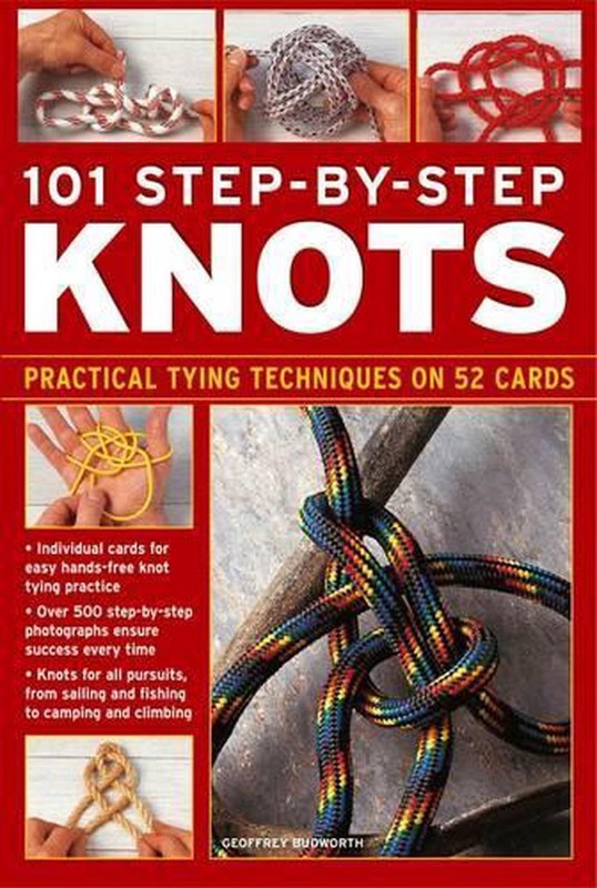 101 Step-by-Step Knots: Practical Tying Techniques on 52 Cards (in a Tin) by Geo