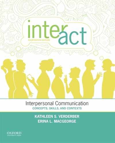 Inter-Act: Interpersonal – Paperback, by Verderber Kathleen S.; – Acceptable