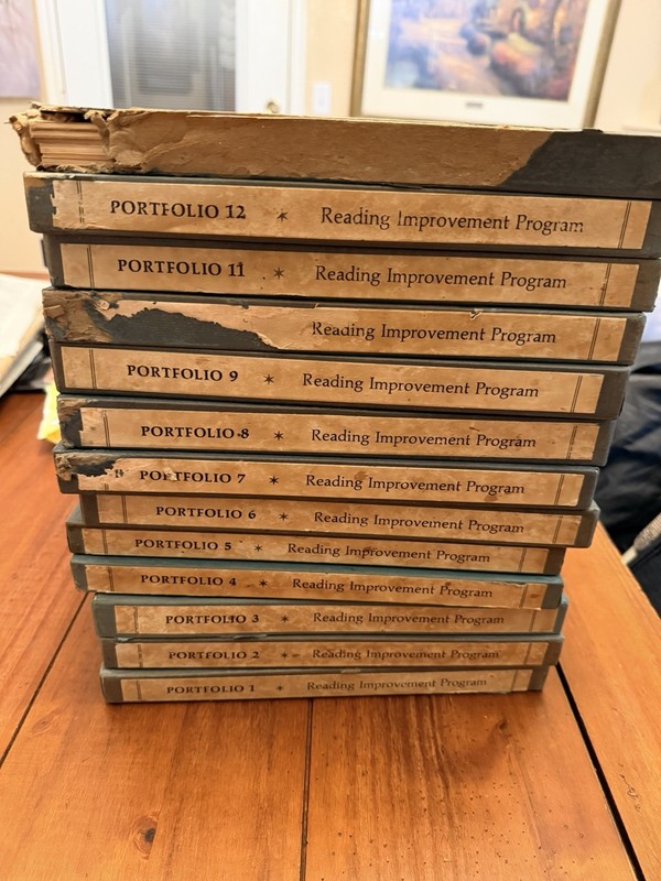 Vintage Reading Improvement Program Complete Set Portfolios 1-13 Book of Month
