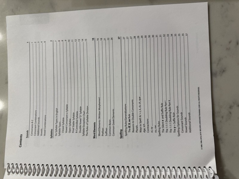 Wilson Reading System Rules Notebook Steps 1-12 4th Edition Spiral 2018 gallery