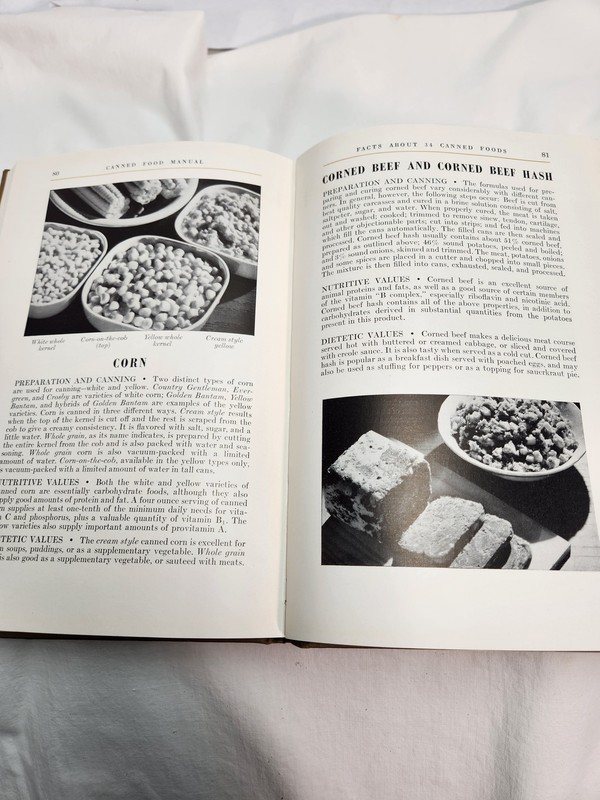Vintage 1942 Canned Food Manual Unofficial Training Aid American Can Company gallery