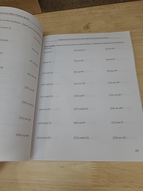 Trigonometry Essentials Practice Workbook with Answers gallery