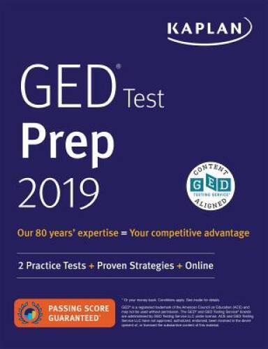 GED Test Prep 2019: 2 Practice Tests + Proven Strategies (Kapla – VERY GOOD