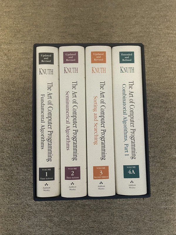 The Art of Computer Programming Volumes 1-4A Box Set by Donald Knuth (2011)
