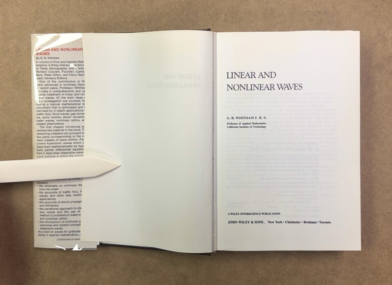 LANL Explosives Expert Copy! Linear & Nonlinear Waves by Whitham 1974 HCDJVG gallery