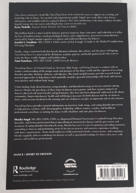 Saigal NOURISHING DANCE: Essential Guide; Nutrition/Body Image/Eating Disorders gallery