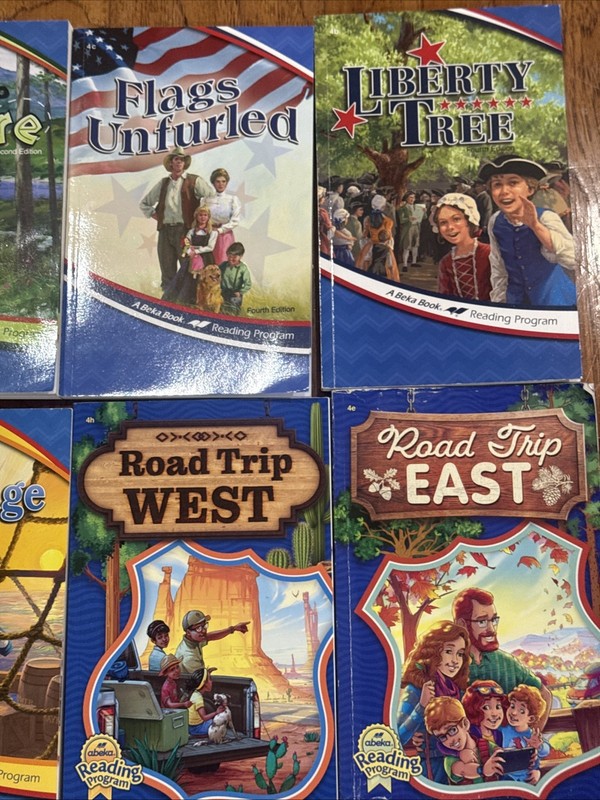 A Beka Reading Program 4TH GRADE Lot of 9 books ABEKA READING English Homeschool gallery